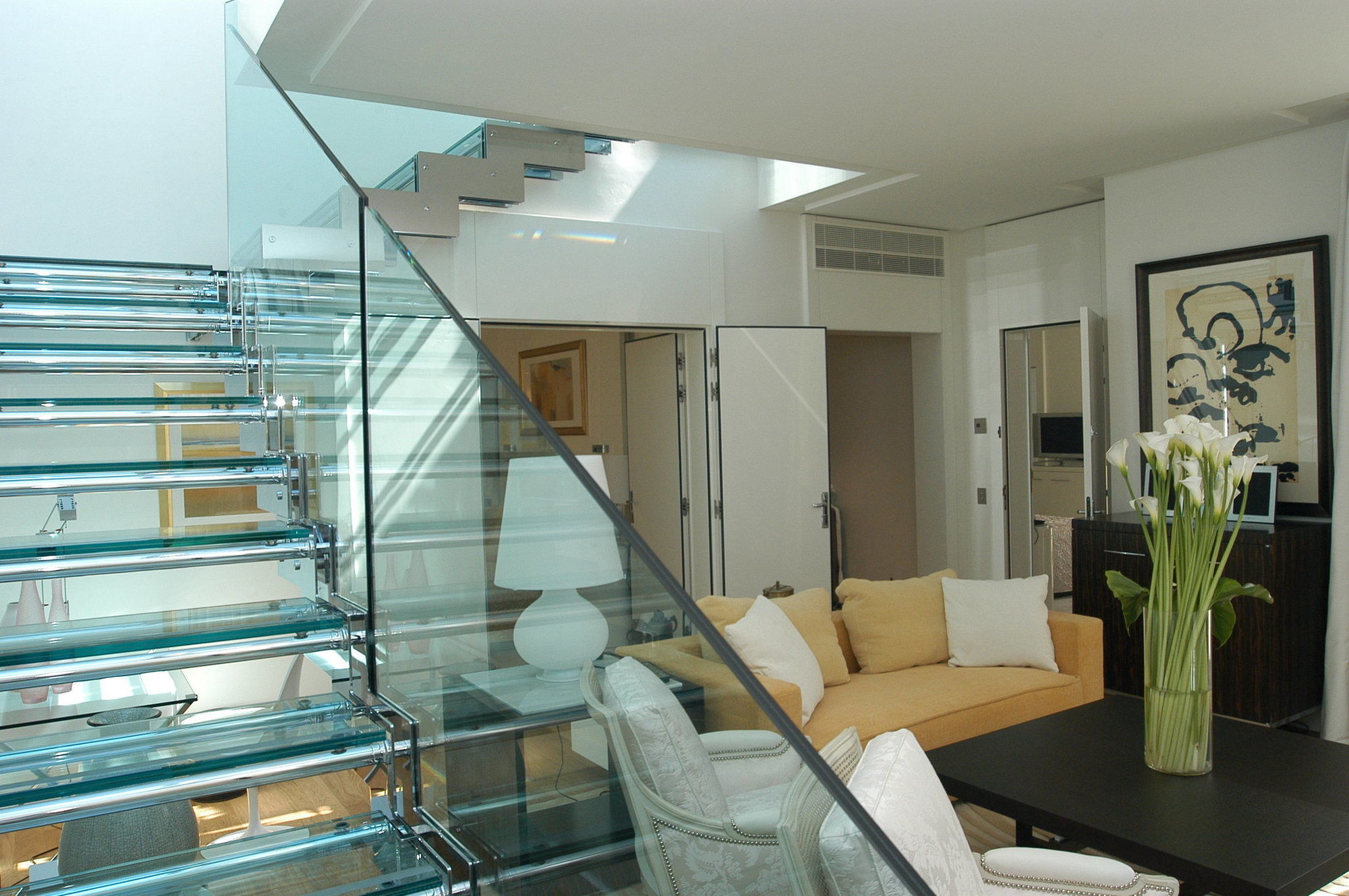 Hotel Hermitage Monte-Carlo Interior foto A glass staircase
